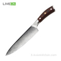 G10 Maniglia materiale Coltello chef Damasco a 8 pollici